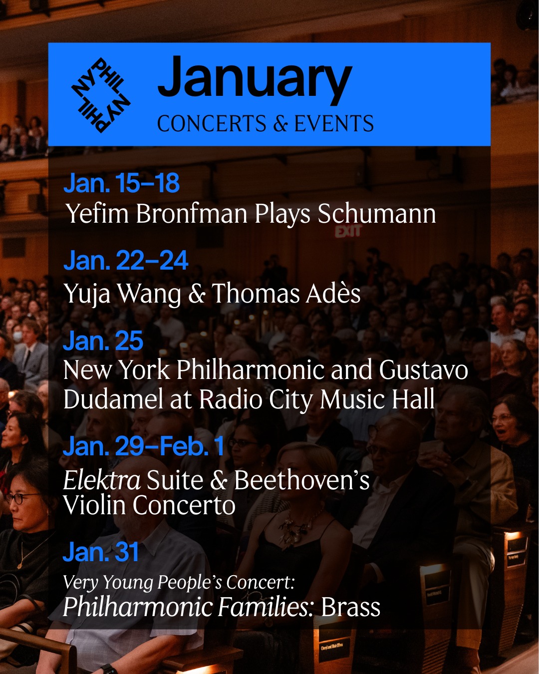 New York Philharmonic Tour Poster 2026